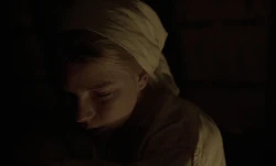  overhears her parents' plan to give her to another family