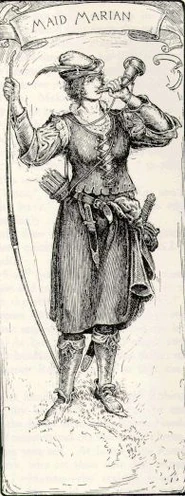 her lady Maid Marian by Louis Rhead