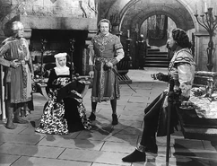 Paul Cavanagh, Lowell Gilmore, Diana Lynn, and George Macready in Rogues of Sherwood Forest (1950)