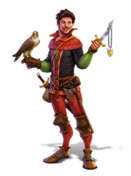 Will Scarlet by Saeed Jalabi for the Sheriff of Nottingham board game Merry Men expansion pack (2016).