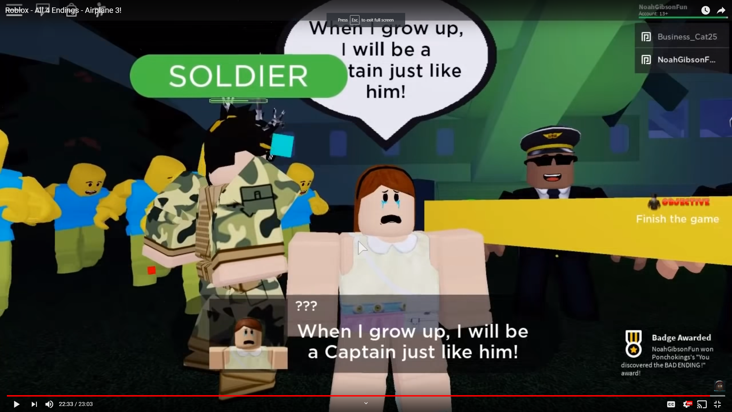 How Do You Get The Secret Ending In Airplane Roblox - roblox camping secret ending