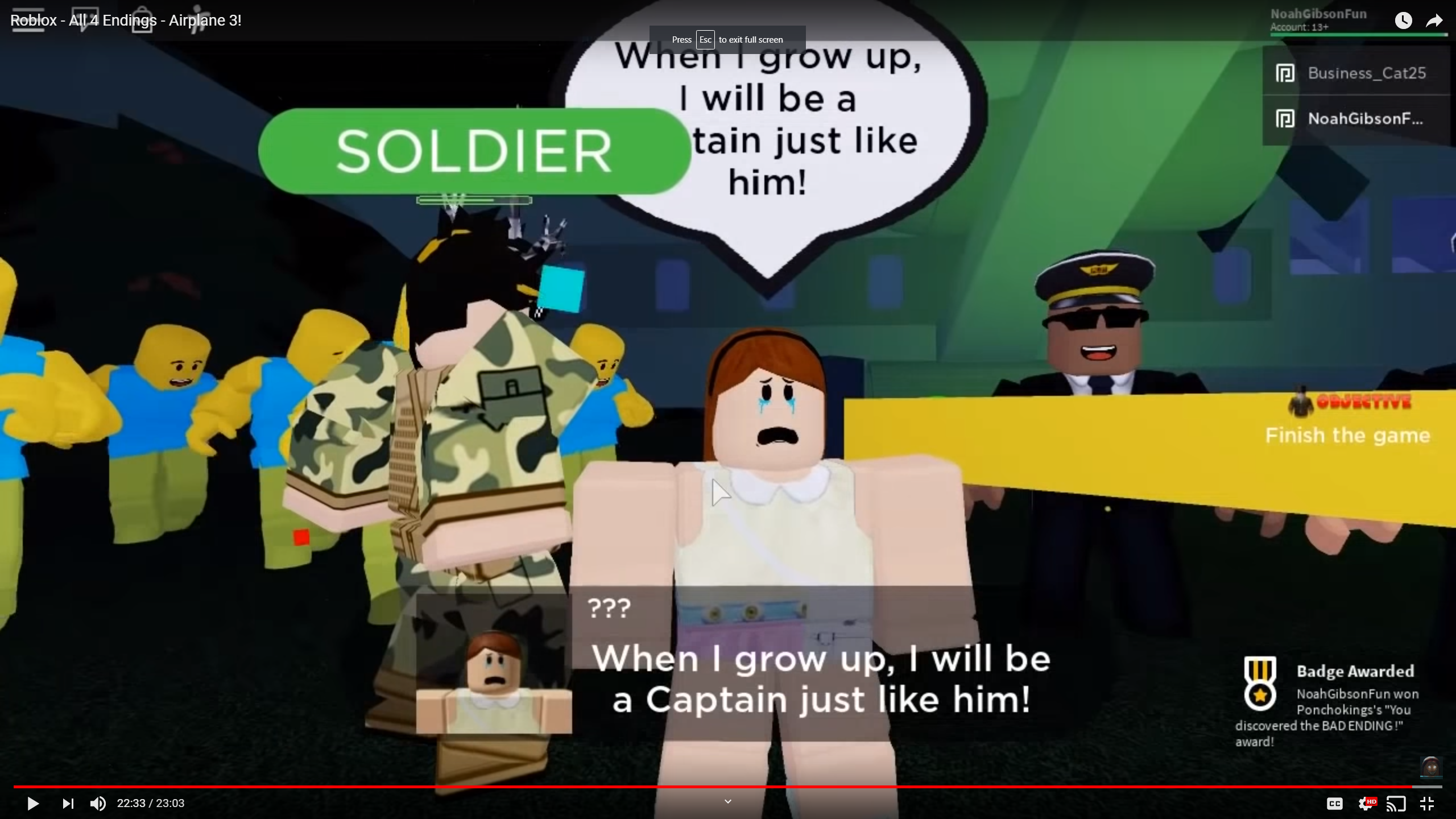 How Do You Get The Secret Ending In Airplane Roblox - roblox daycare 2 story wiki