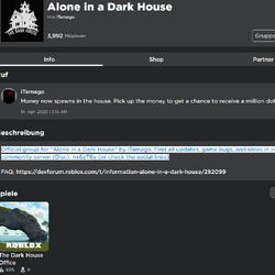 Roblox Alone In A Dark House Wiki Fandom - roblox blindly playing alone in a dark house