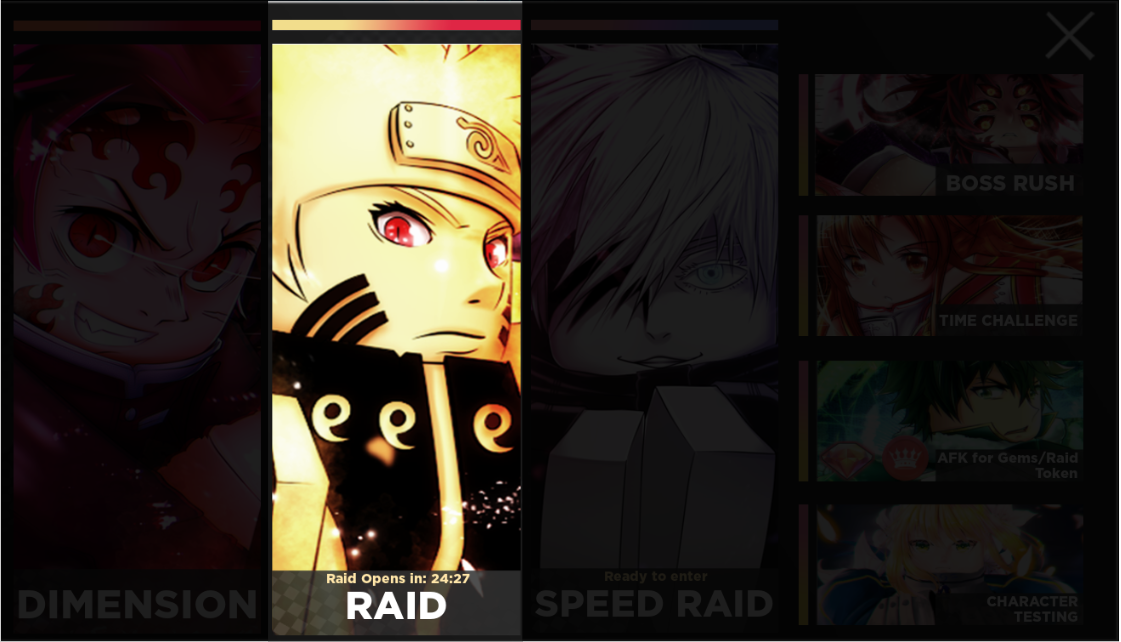 Raid, Roblox Anime Dimensions Wiki