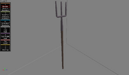 The Pitchfork, an unused melee weapon