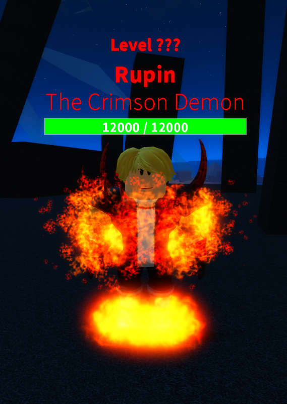 Rupin The Crimson Demon Arcane Reborn Wiki Fandom - how to kill the boss in roblox arcane adventure