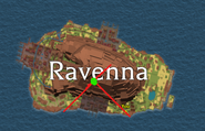 Approximately the center of Ravenna, via treasure charts.