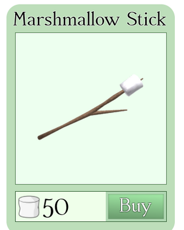 Marshmallow Stick Roblox Backpacking Wiki Fandom - how to look like marshmallow in roblox