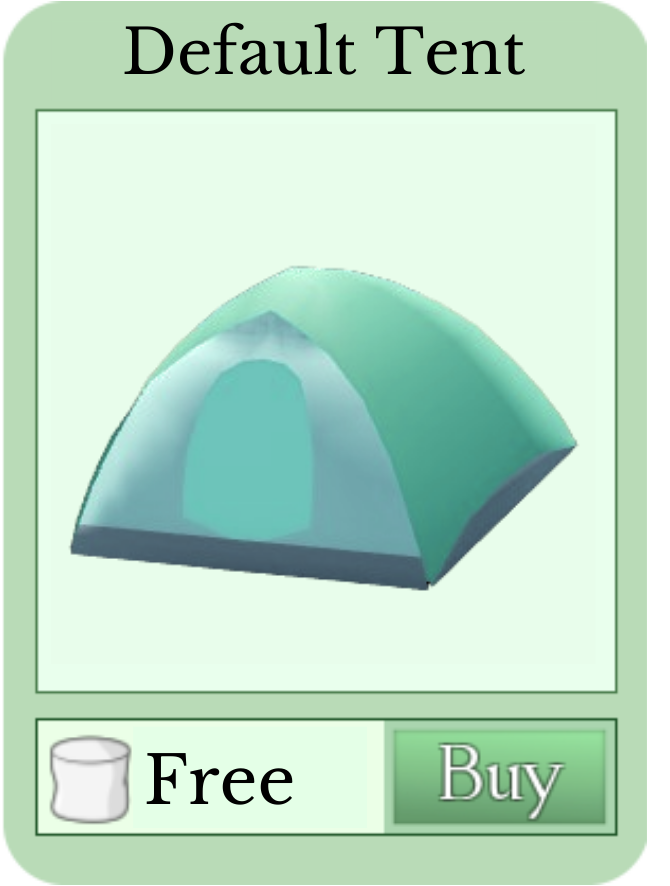 Default Tent Roblox Backpacking Wiki Fandom