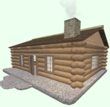 Log Cabin Roblox Backpacking Wiki Fandom - roblox backpacking treehouse tour