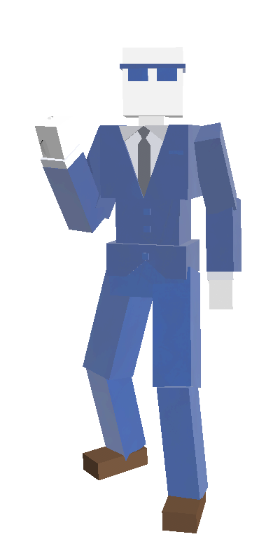 Blue Diamond Suit, ROBLOX Bad Business Wiki