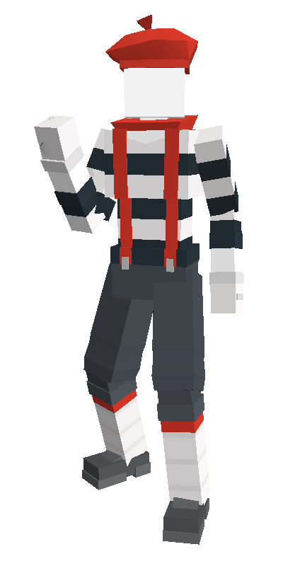 Roblox mime costume tutorial 