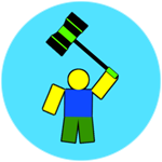 Custom Badge Hammer Gamepass Roblox Bighead S Hangout Wiki Fandom - gravity hammer roblox badge