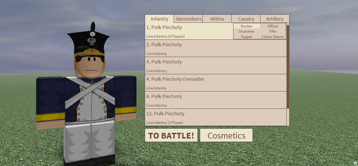 Equipment Menu Roblox Blood Iron Wiki Fandom - officer roblox clothes