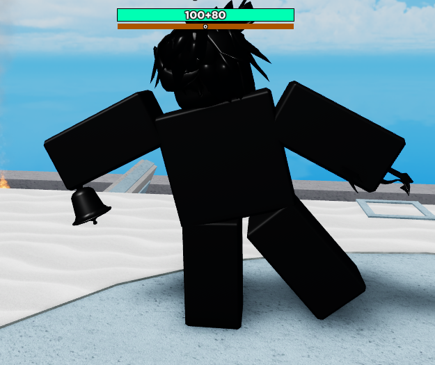 Roblox avatar in intense battle