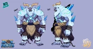 Concept art of the Yeti fruit posted on Twitter by @Tobey_D_Artist.