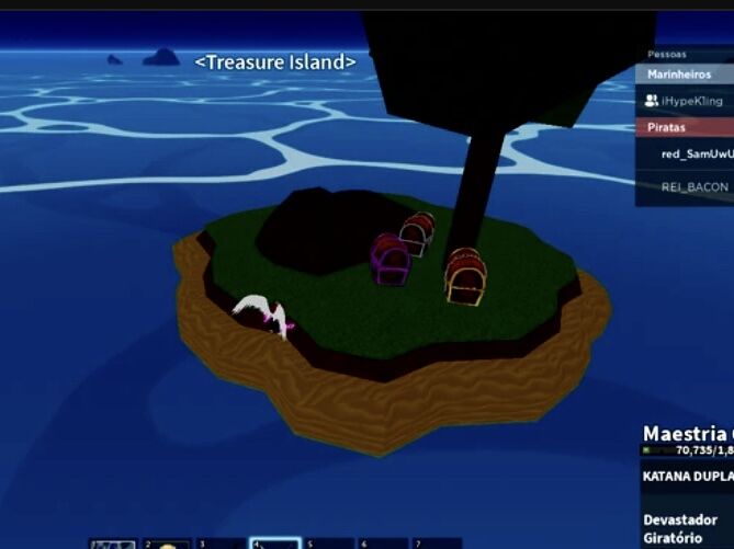 Blox fruits on X: New sea event: Treasure Island