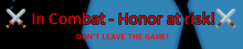 Honor at risk msg