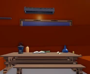 A planning board, with a barricade over it.