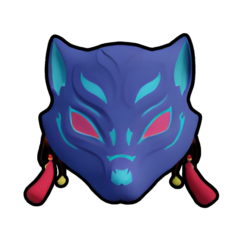 Kitsune Mask (3 Types)