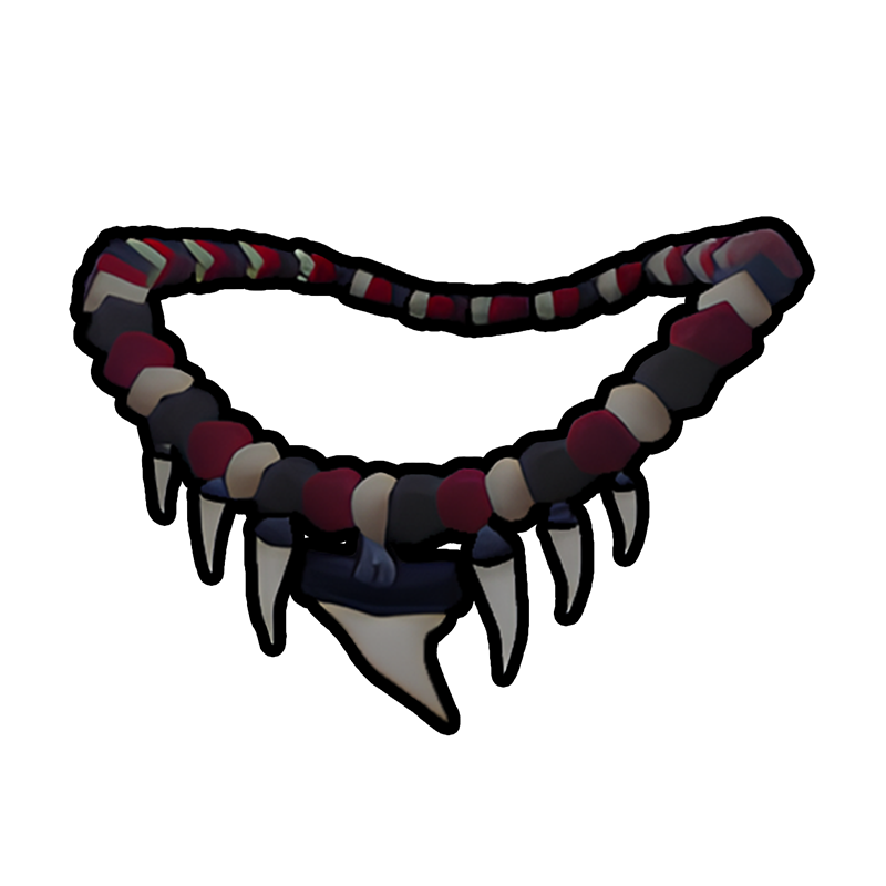Medium Shark Tooth With Bone Beads Necklace | Boardriders