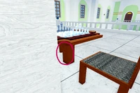 The easter egg on a chess table.