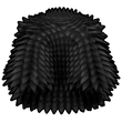 Black Spikey Coat