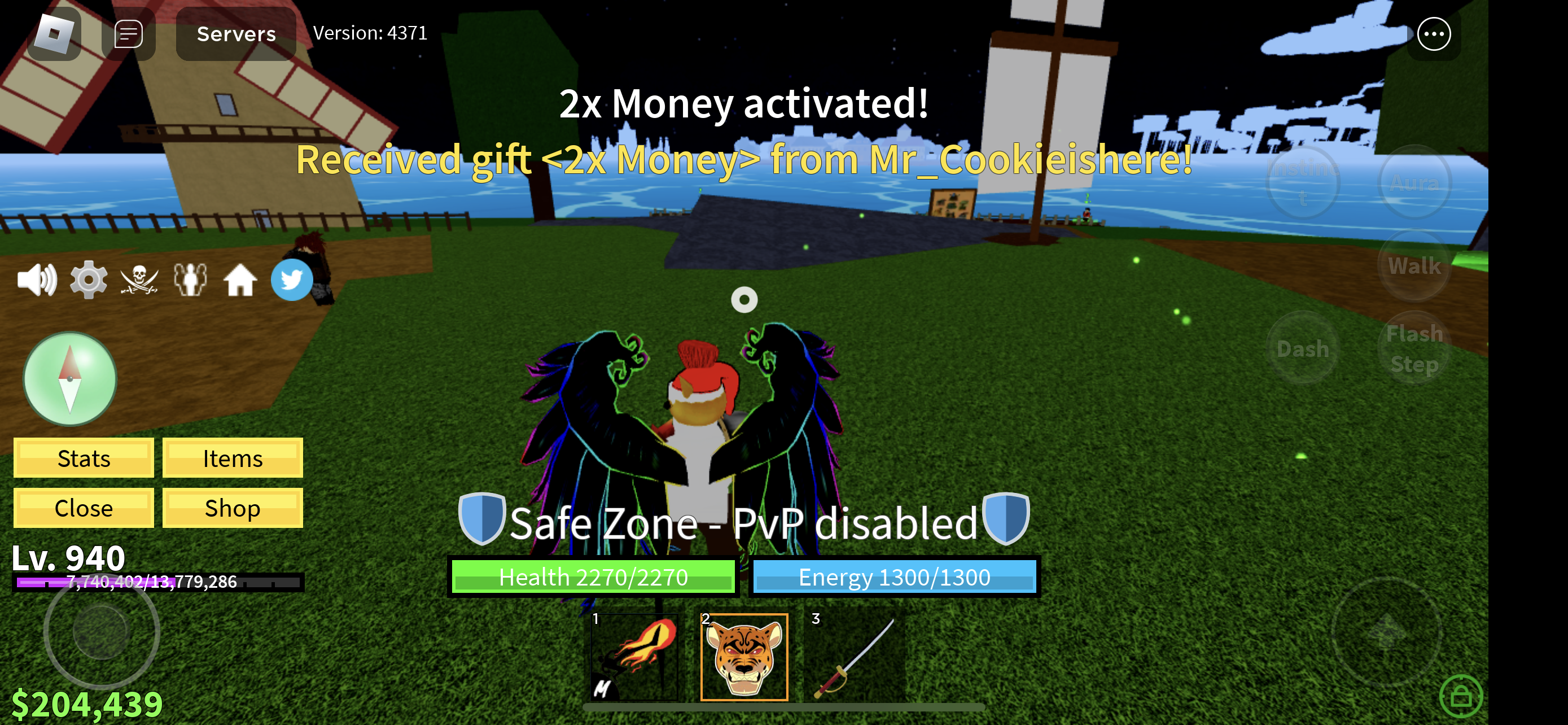 Roblox | 2x money blox fruits