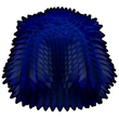 Blue Spikey Coat