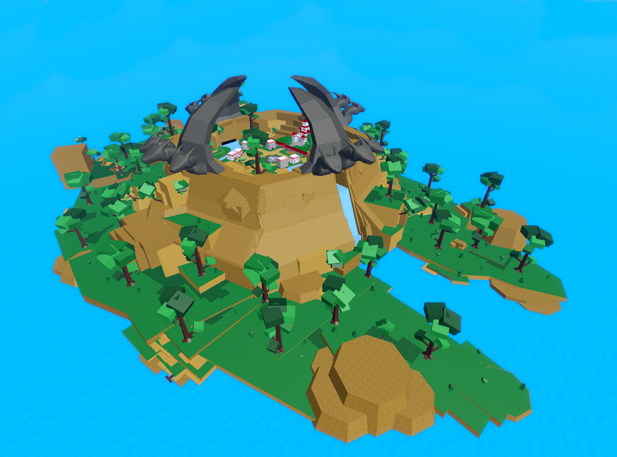 Where is the secret island in Blox fruits?