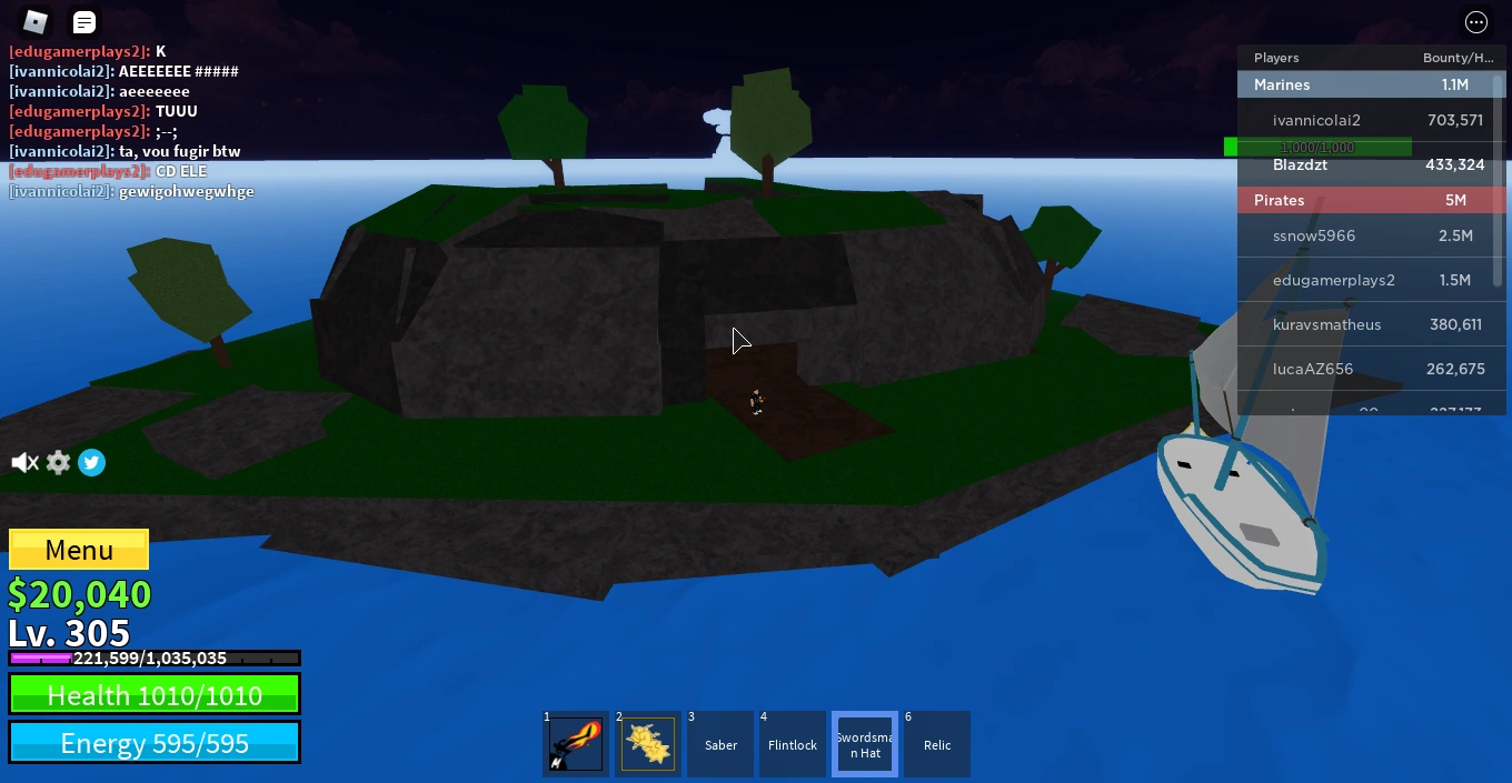 Where is the secret island in Blox fruits?