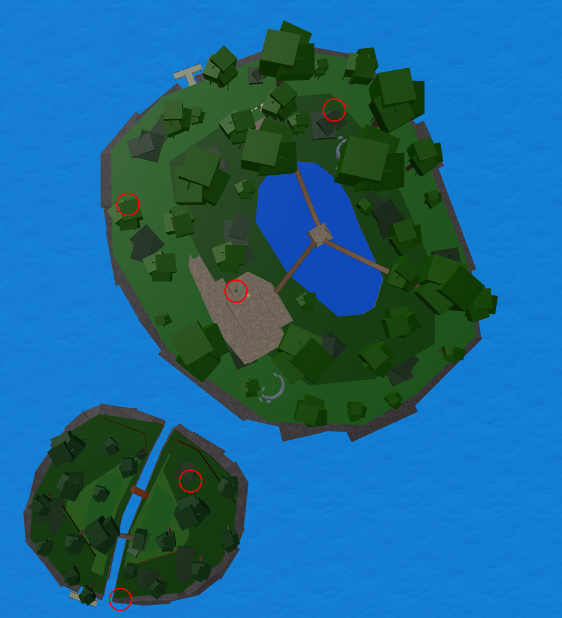 Locations of All 5 Green Buttons (Blox Fruits)