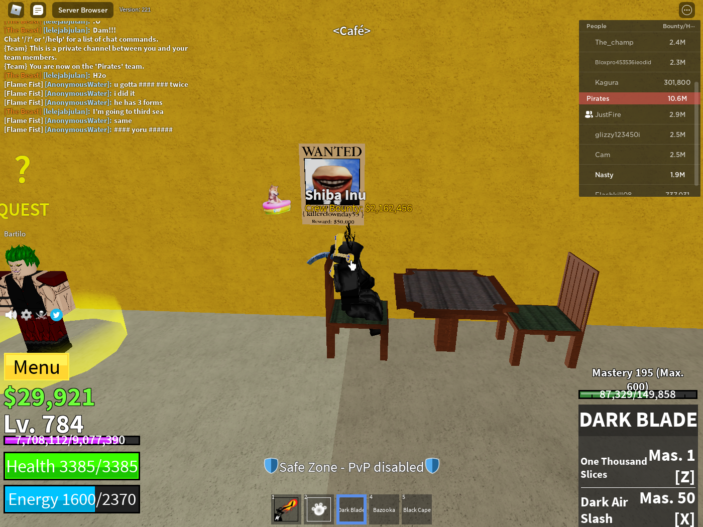 Ghost, Trade Roblox Blox Fruits Items