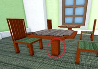 The easter egg on a trading table.