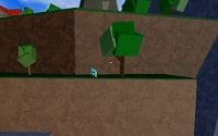 It will appear to the left of the skull and is floating on a tree. The hitbox in this part is very strange, as the user can go up.
