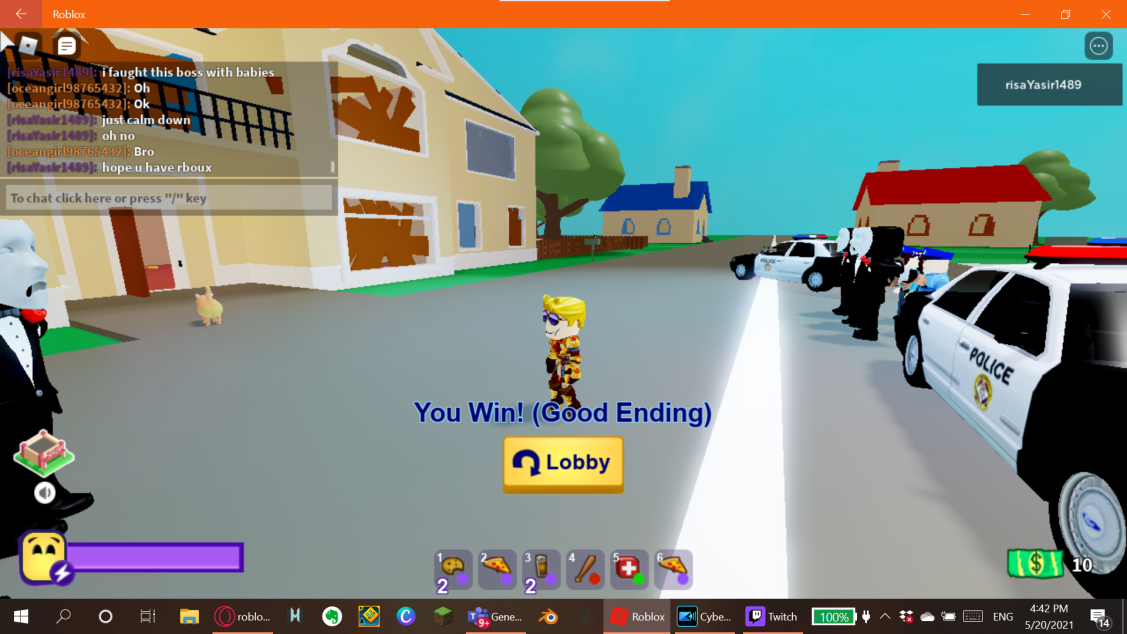 Good Ending Roblox Break In Wiki Fandom - roblox how far can you travel before the game breaks