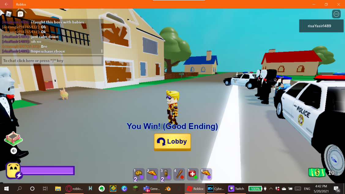 Good Ending Roblox Break In Wiki Fandom - roblox bootcamp all endings