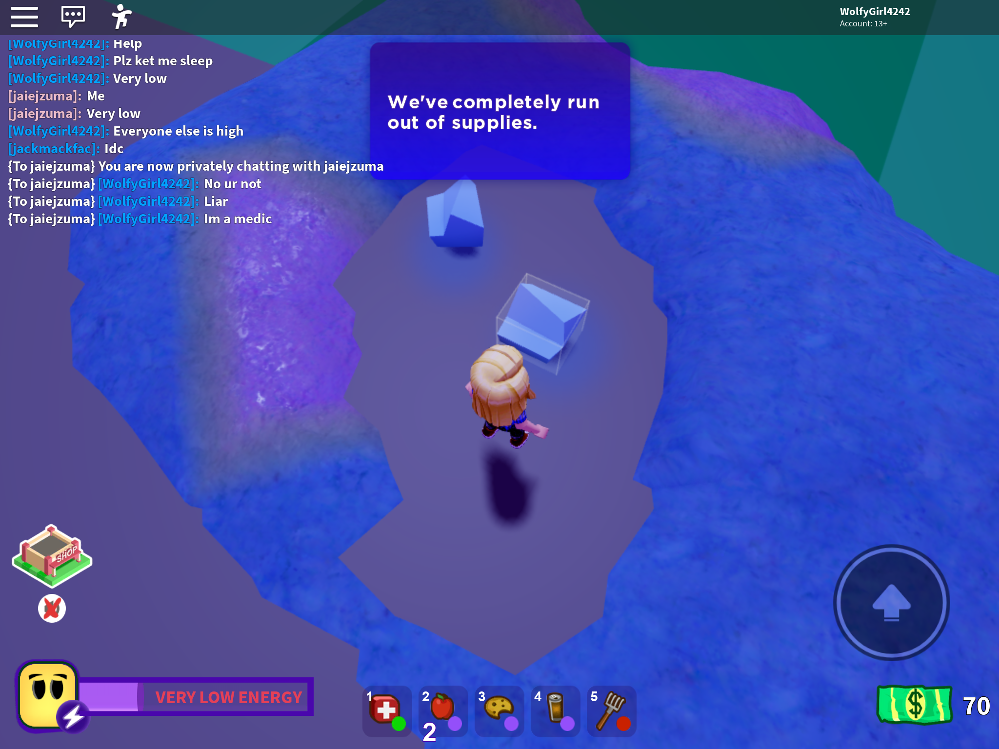 Ice Block Roblox Break In Wiki Fandom - roblox purple block