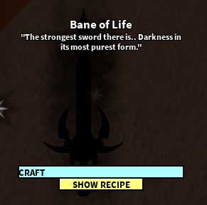 Bane Of Life Roblox Craftwars Wikia Fandom - roblox craftwars how to hack the omega death scythe how to