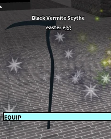 Black Vermite Scythe Roblox Craftwars Wikia Fandom - roblox craftwars how to hack every weapon