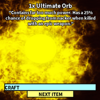 Ultimate Orb Roblox Craftwars Wikia Fandom - roblox craftwars epic katana
