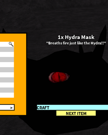 Hydra Mask Roblox Craftwars Wikia Fandom - roblox craft wars wiki hydra