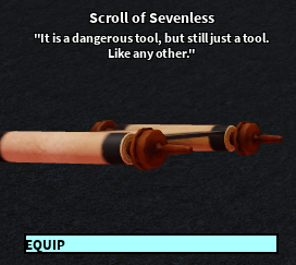 Scroll of Sevenless | ROBLOX Craftwars Wikia | Fandom