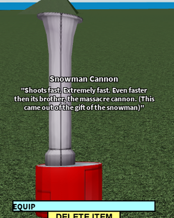 Snowman Cannon Roblox Craftwars Wikia Fandom - roblox craftwars codes