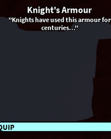 Knight S Armour Roblox Craftwars Wikia Fandom - roblox black knight armour