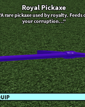 Royal Pickaxe Roblox Craftwars Wikia Fandom - aa check in pack roblox