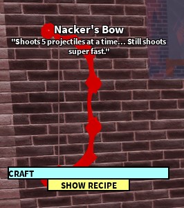 Nacker S Bow Roblox Craftwars Wikia Fandom - nacker roblox