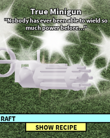 True Minigun Roblox Craftwars Wikia Fandom - gary the ghost roblox craftwars wikia fandom powered by