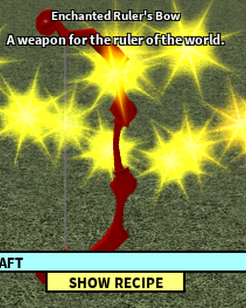 Enchanted Ruler S Bow Roblox Craftwars Wikia Fandom - roblox craftwars 2 good game xd