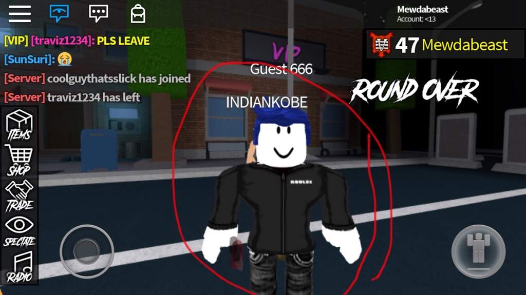 Guest 666 hacking in roblox!!! 